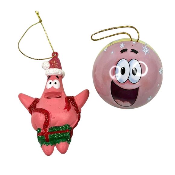 SpongeBob Squarepants Other - Set of Two Spongebob Squarepants/ Patrick Ornaments